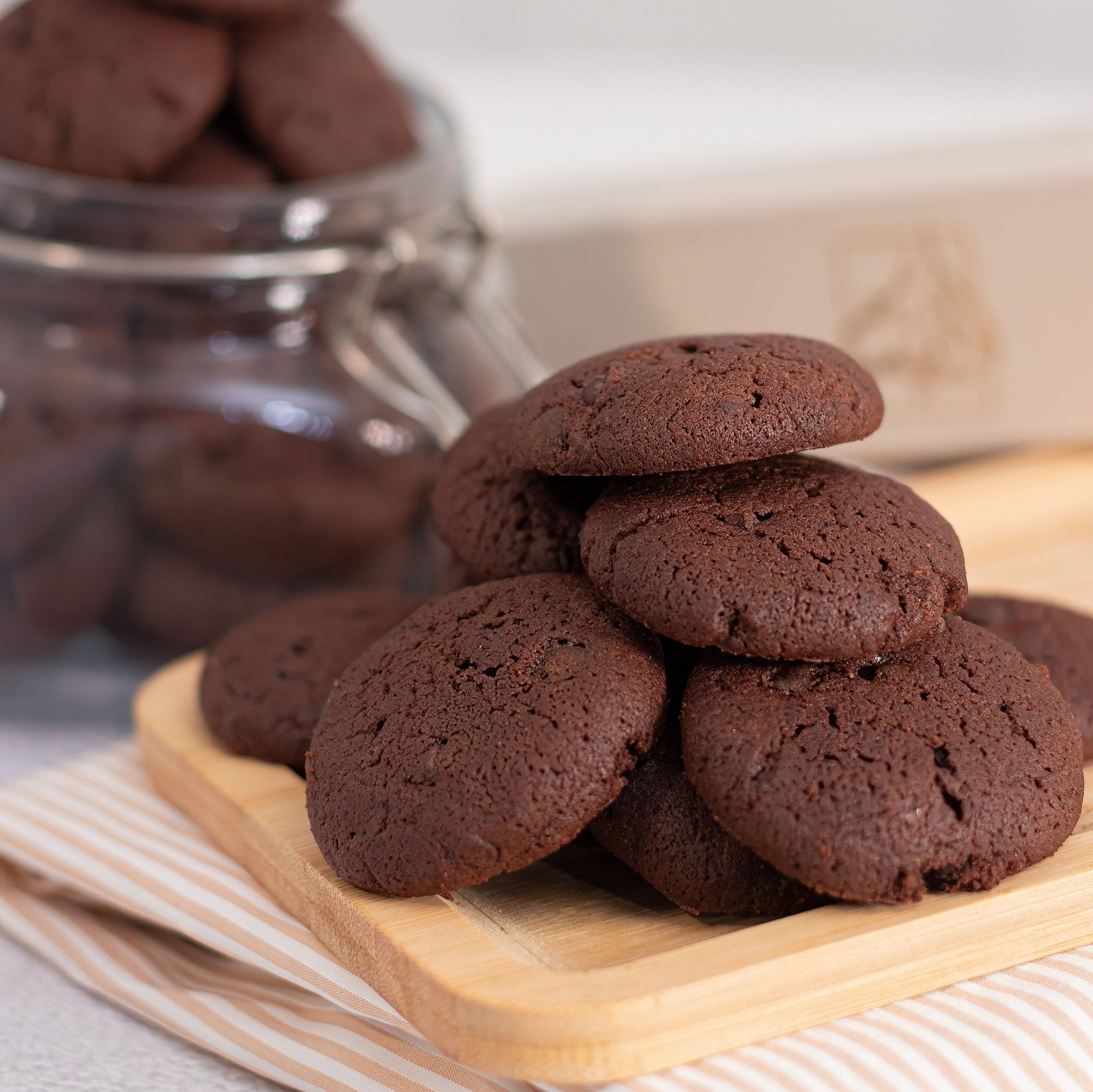 Cookies au cacao faits maison, biscuits au chocolat