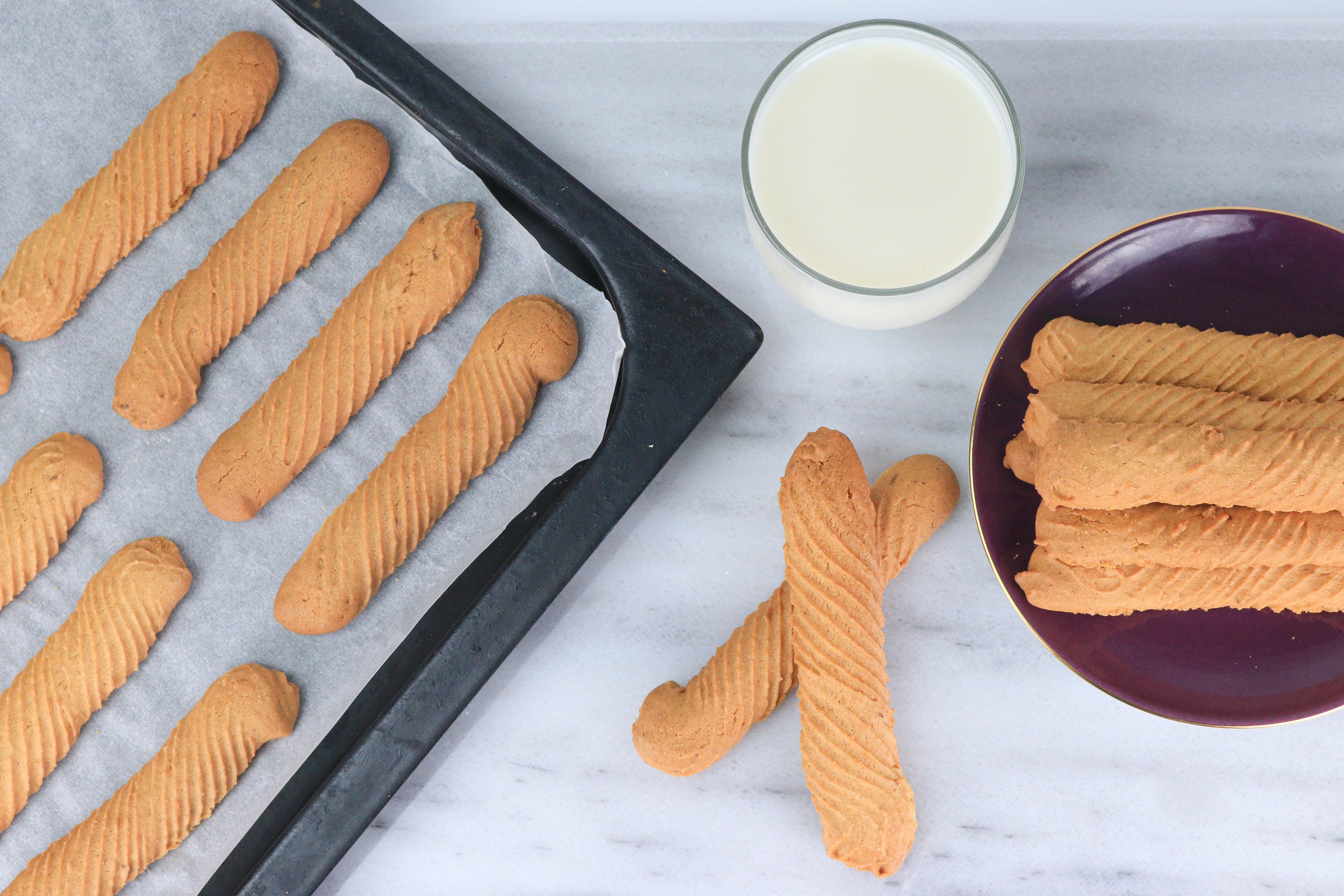 Biscuit Croquant tunisien fait à la main, parfait pour le petit-déjeuner