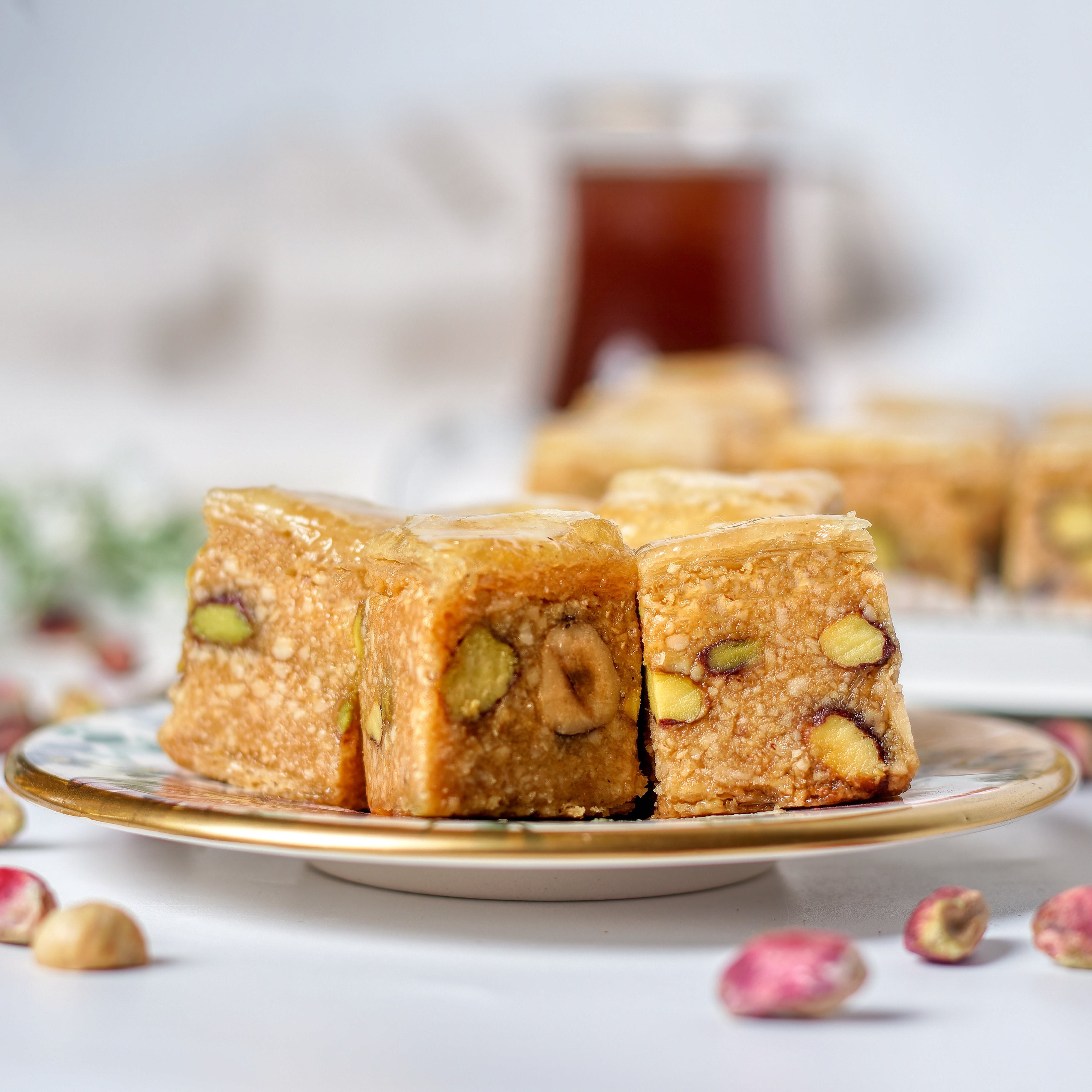 Baklawa Amande-Pistache-Noisette, une des pâtisseries tunisiennes les plus appréciées.