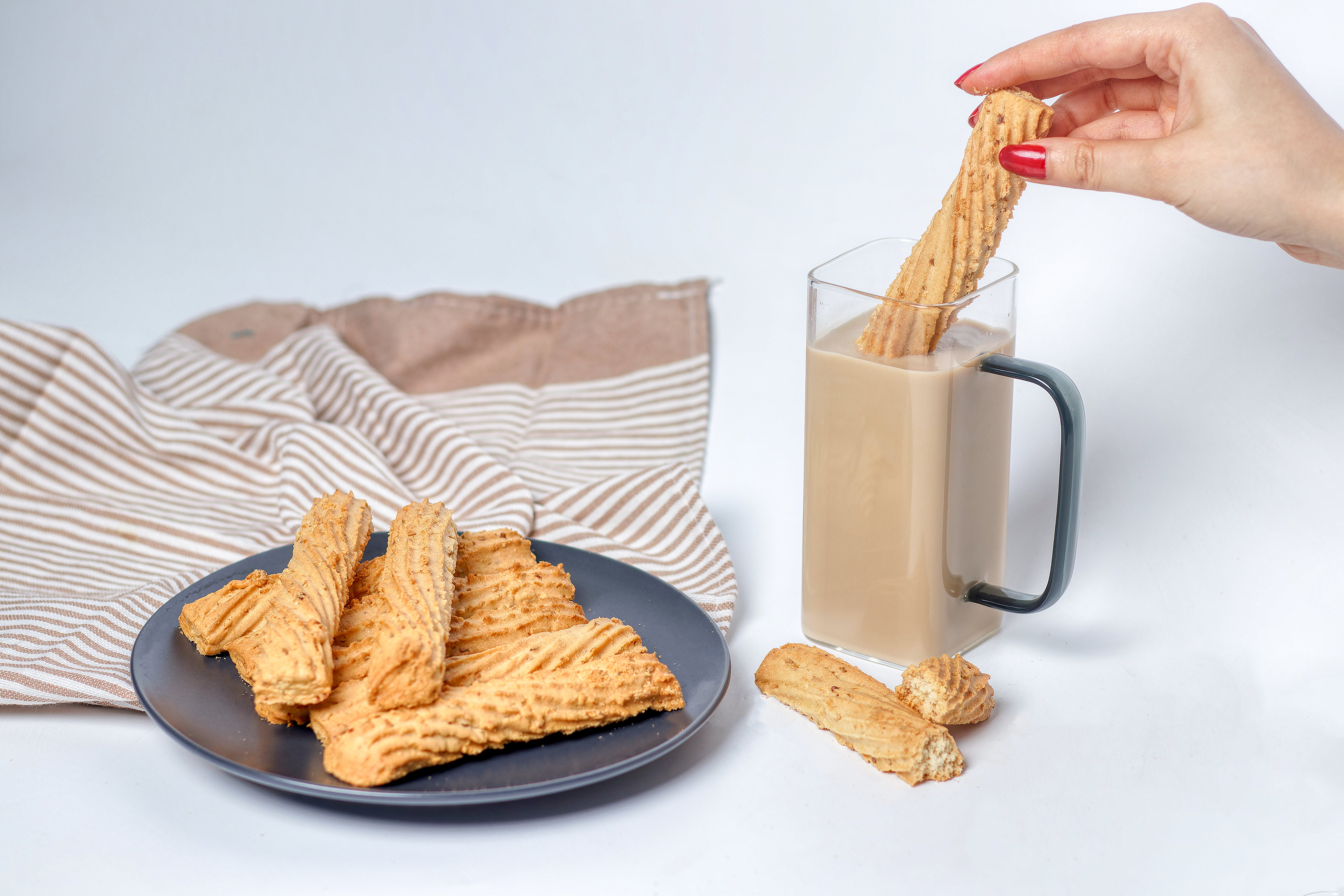Biscuit Croquant tunisien fait à la main, parfait pour le petit-déjeuner