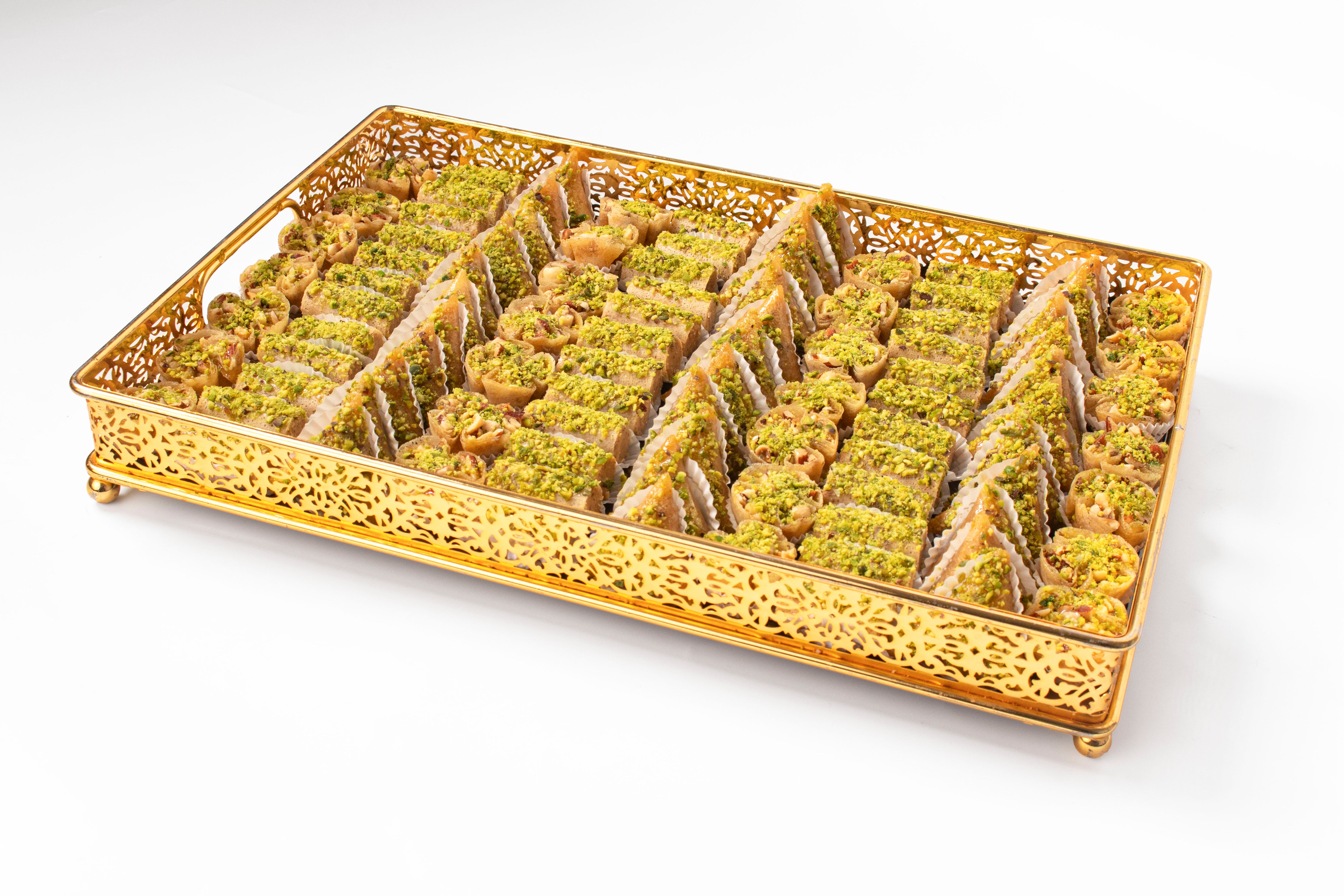 Pack Plaisir avec 200 pâtisseries croustillantes : samsa, samsa maghrbi, nid d'oiseau (Och Bolbol)