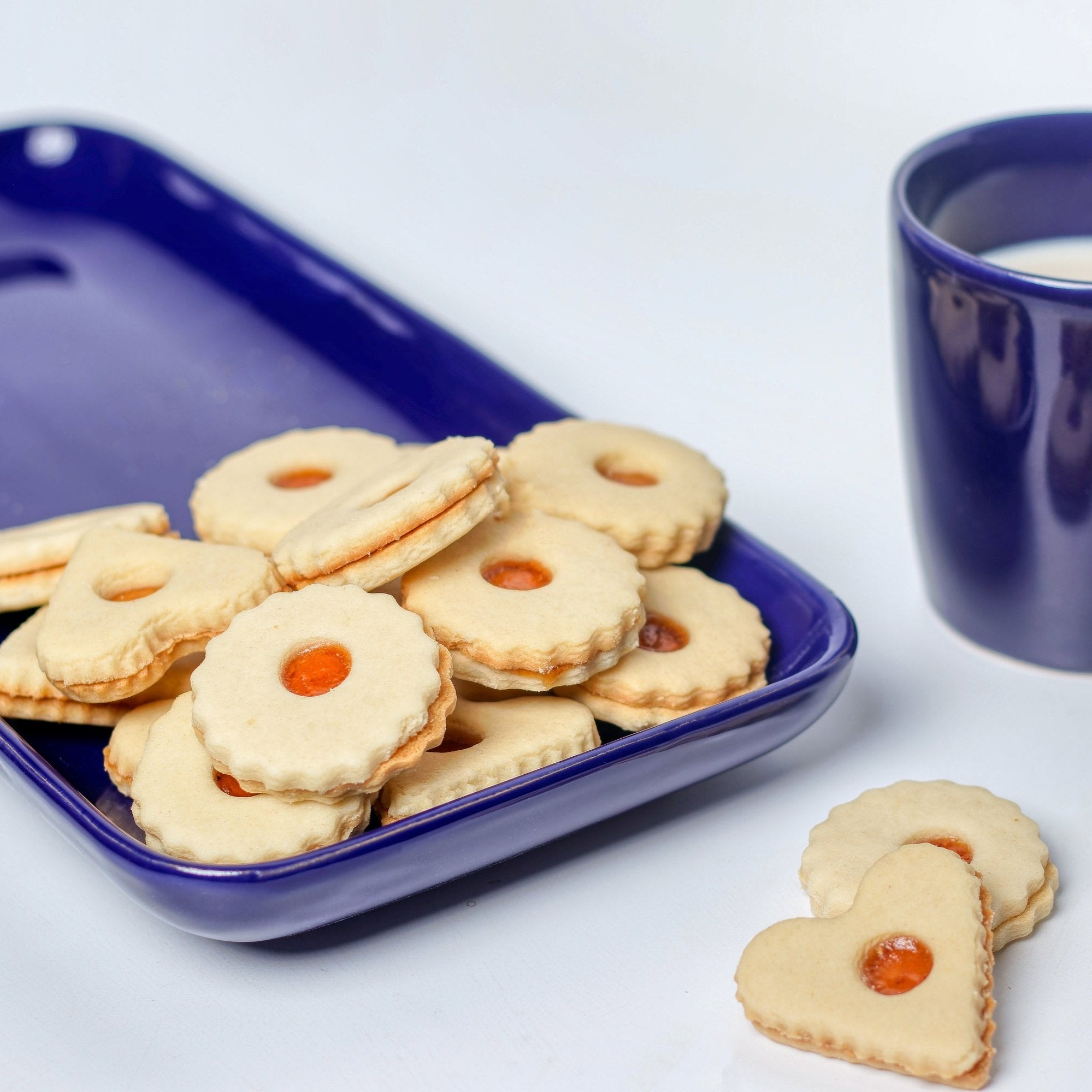 Sablé moelleux à la confiture d'abricots, pâtisserie tunisienne légère et fondante